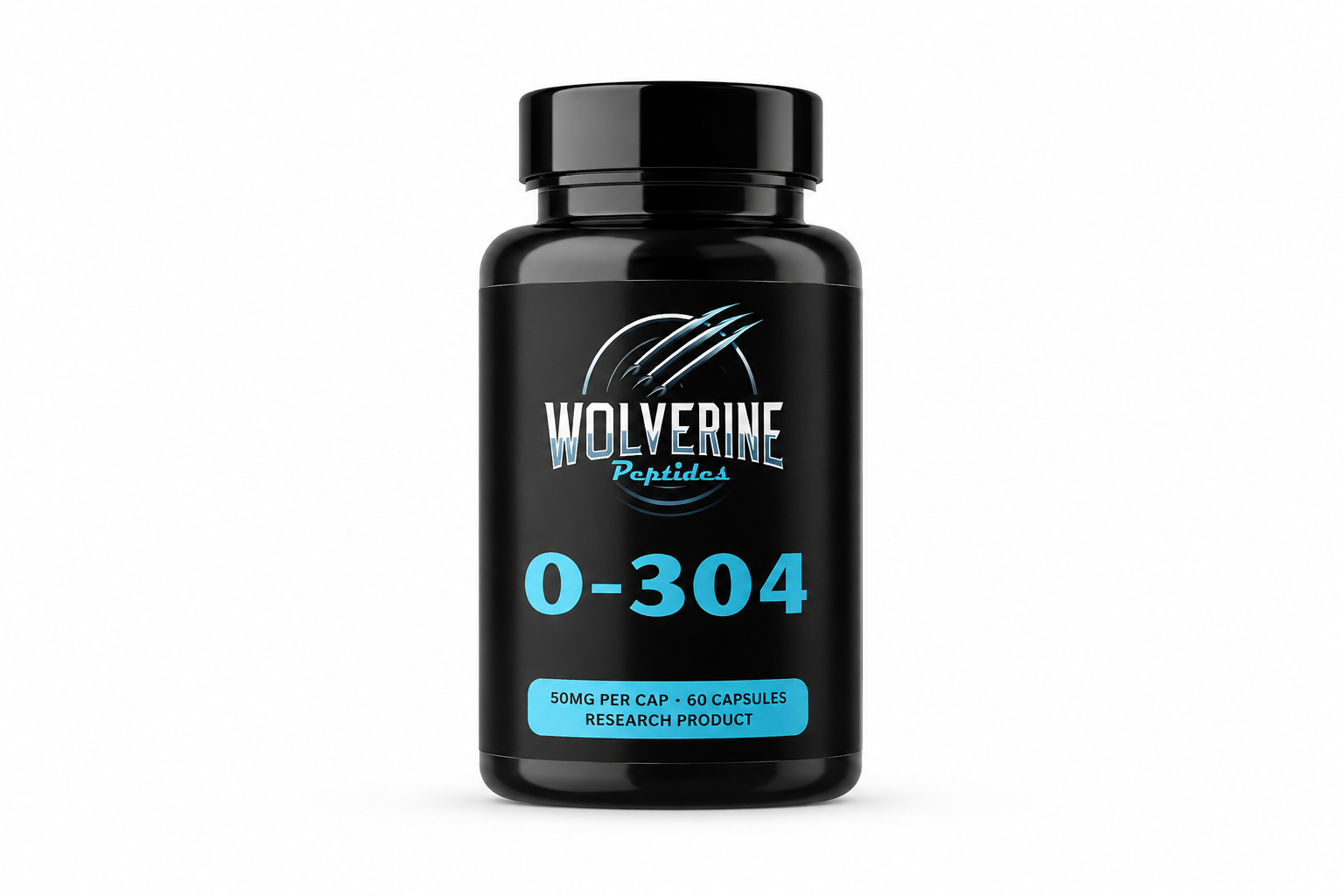 O-304 (ATX304) Capsules 50mg Label (60 Count) **Current Batch Tests 41mg**